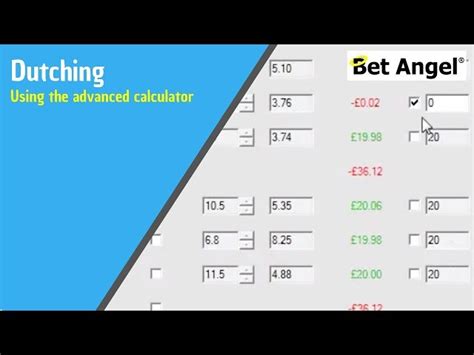 advanced dutching calculator